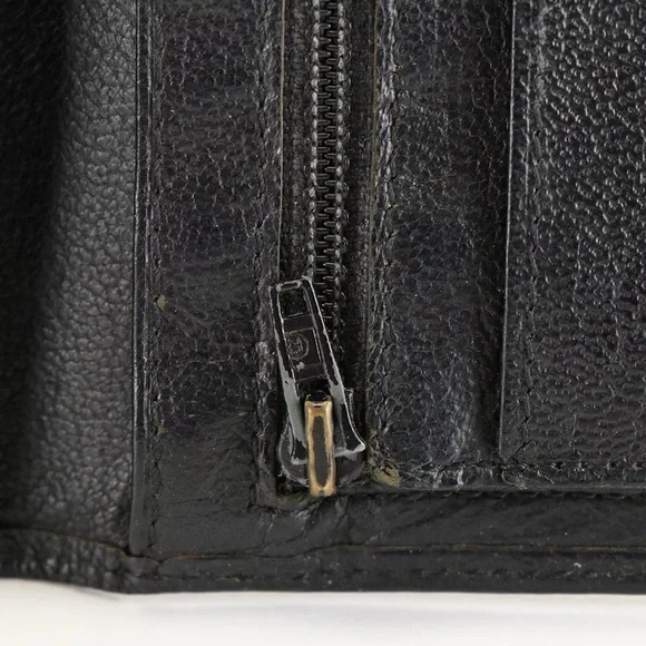 Chanel Bifold Wallet in Black Lambskin Leather